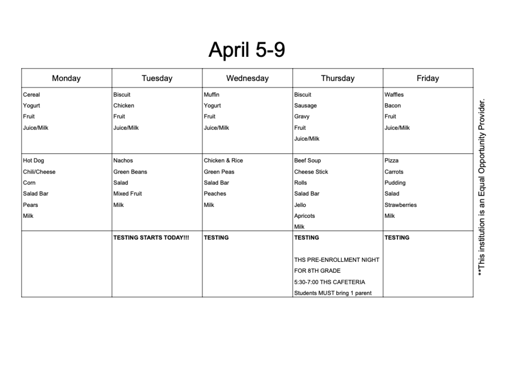 School Menu