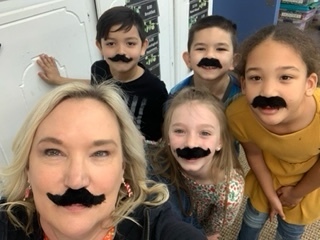 1st Grade Mustache Day